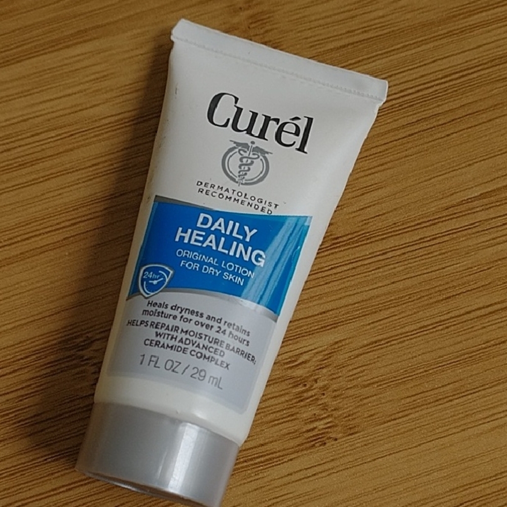 Curel Daily Healing Lotion Travel Tube - White with Blue Accent